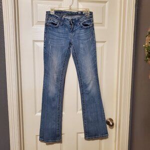 Midnight Cross Bootcut Jeans Miss Me style jp53458 SZ 28